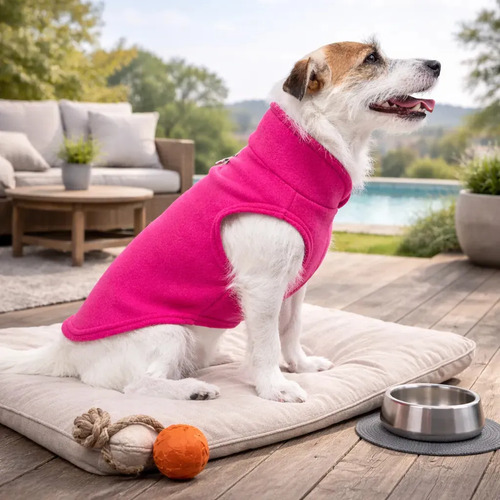 Roupa Roupinha Soft Para Cachorro Médio Porte Inverno Frio M Cor Rosa M - Nº 10