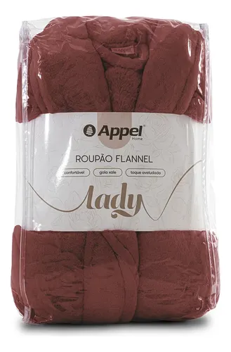 Roupão Feminino Flannel Lady Appel Plush Inverno Superluxo