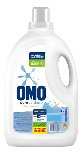 Sabao liquido omo puro cuidado 5l