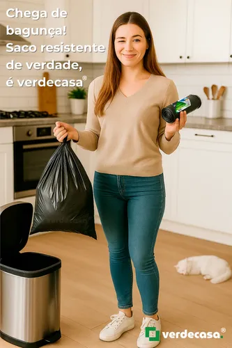Saco De Lixo Reforçado 15l 30l 50l 100l 150l 200 Litros Rolo