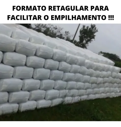 Sacos Para Silagem 52x110 Com 200 Micras + Abraçadeiras