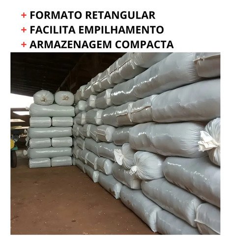 Sacos Para Silagem Silo 500 Und + 500 Abraçadeiras Fortes