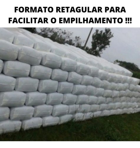 Sacos Para Silagem Silo 500 Und + 500 Abraçadeiras Fortes