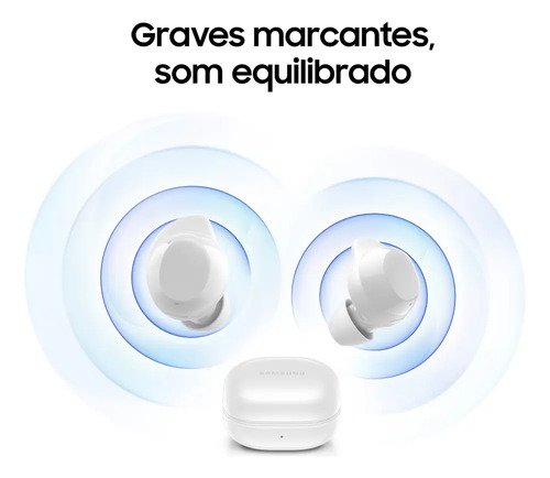 Samsung Galaxy Buds Core, Fone De Ouvido, Sem Fio, Cancelamento De Ruído, Interprete Inteligente Branco