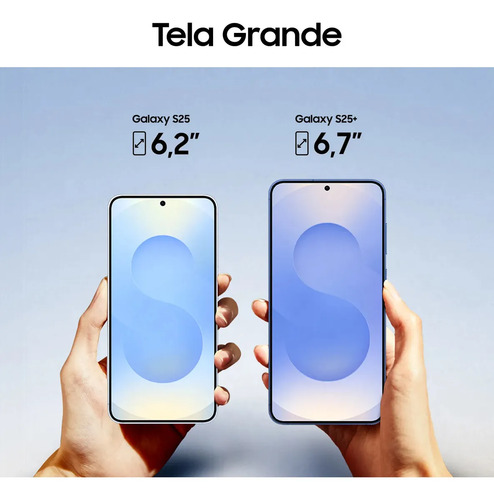 Samsung Galaxy S25 5G, 256GB, 12GB, Câmera Tripla - Azul claro