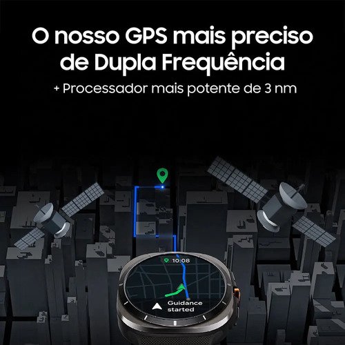 Samsung Galaxy Watch Ultra 2025 Smartwatch 47mm Lte, Galaxy Ai, Titânio Aeroespacial Titânio Azul