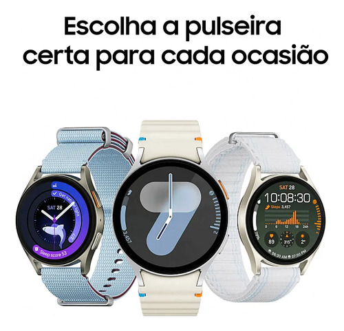 Samsung Galaxy Watch7 Smartwatch 44mm BT Galaxy AI - Prata