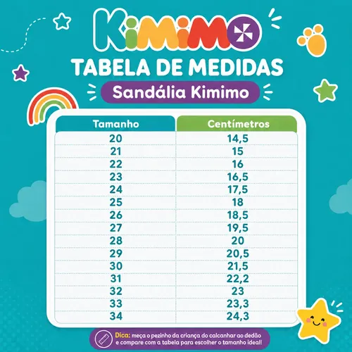 Sandália Infantil Menina Kimimo Confortável Moda Verão