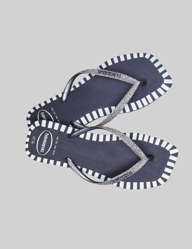 Sandália Slim Square Glitter Contour Havaianas