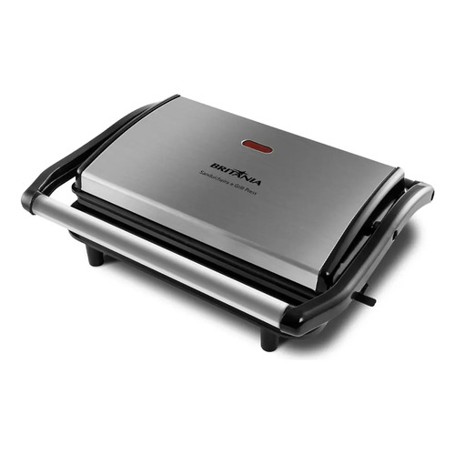 Sanduicheira eletrica britania press bgr27i cor preto inox
