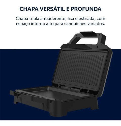 Sanduicheira Elétrica Oster Inox Osan500