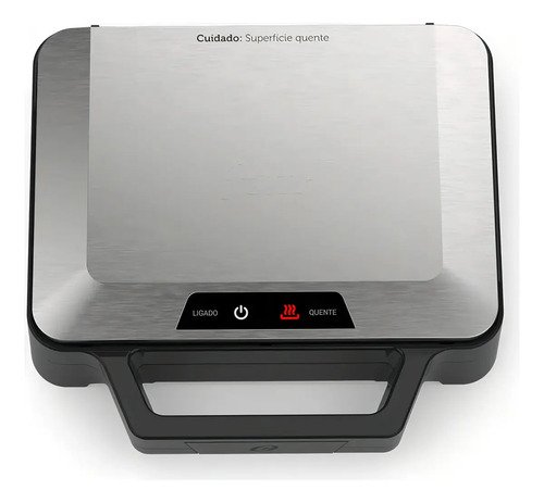 Sanduicheira inox multiuso oster pretoinox