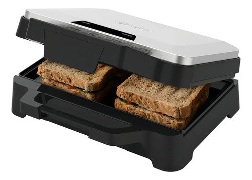 Sanduicheira Inox Multiuso Oster Preto/inox