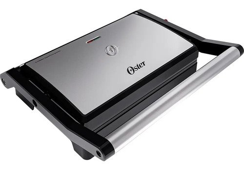 Sanduicheira Mini Grill Oster Inox 2 Em 1 Ogrl230 1000w