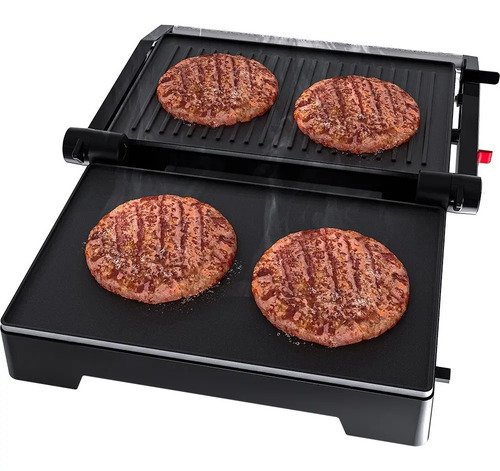 Sanduicheira Mini Grill Oster Inox 2 Em 1 Ogrl230 1000w