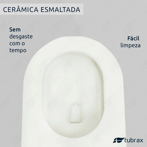 Sanitário Vaso Convencional Redondo Tubrax Cor Branco