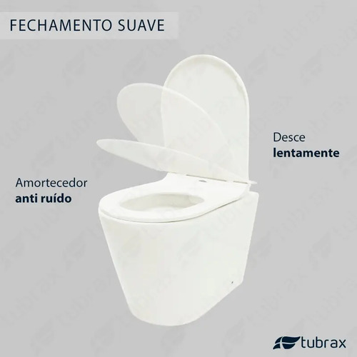 Sanitário Vaso Convencional Redondo Tubrax Cor Branco