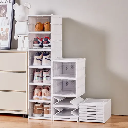Sapateira organizador sapatos empilhavel vertical 6 andares