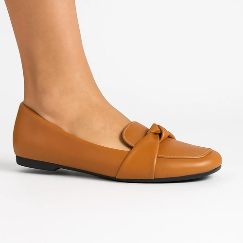 Sapatilha Mocassim Feminino Sapato Bico Quadrado Conforto
