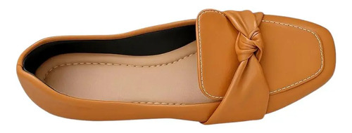 Sapatilha Mocassim Feminino Sapato Bico Quadrado Conforto