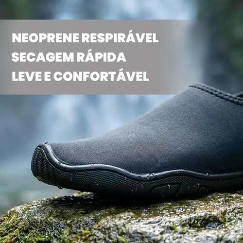 Sapatilha Náutica Cachoeira Seca Rápido Confortável