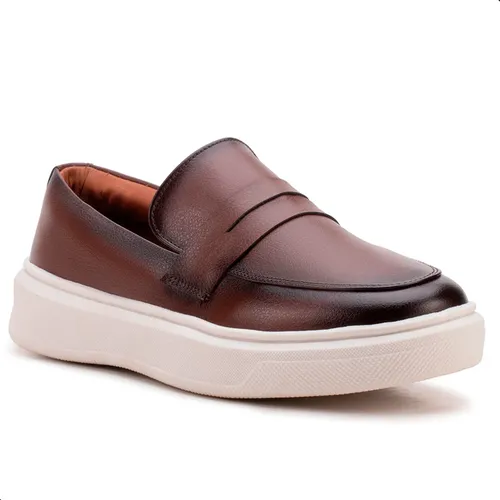 Sapato Loafer Masculino Mocassim Couro Casual Comfort Luxo