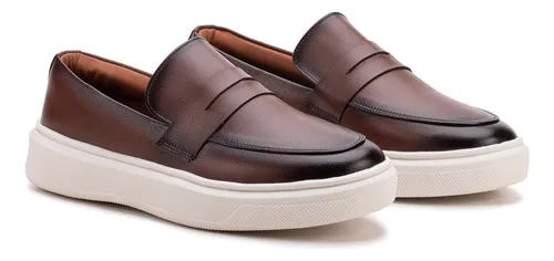 Sapato Masculino Mocassim Loafer Couro Casual Comfort Luxo