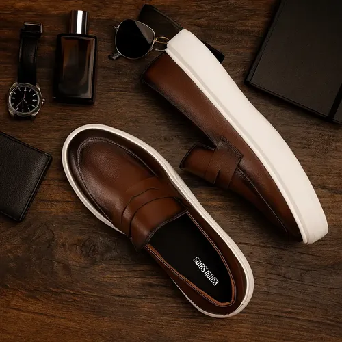 Sapato Masculino Mocassim Loafer Couro Casual Comfort Luxo