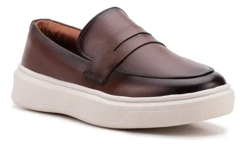 Sapato Masculino Mocassim Loafer Couro Casual Comfort Luxo