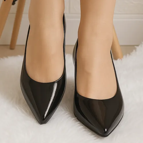 Sapato Scarpin Feminino Salto Baixo Grosso Scapin Confort