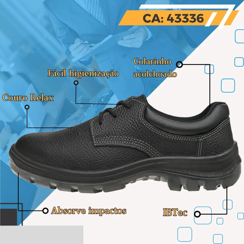 Sapato Segurança Epi Cadarço Marluvas Vulcaflex 10vs48 Pvc