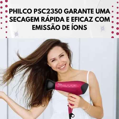 Secador Com Difusor Cachos Philco Super Potênte 2200w Oferta
