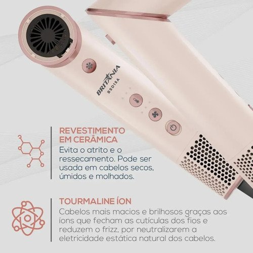Secador de Cabelo Britânia Motor BLDC 1450W BSD15A