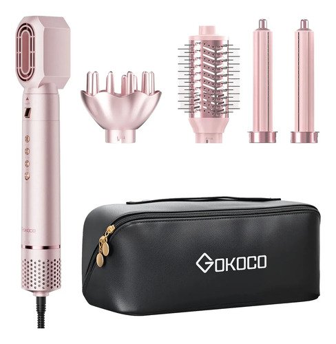 Secador de cabelo gd031 com 5 em 1 escova hot air styler