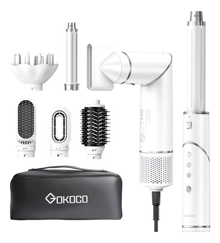 Secador de cabelo gokoco com 7 em 1 escova hot air styler co 1