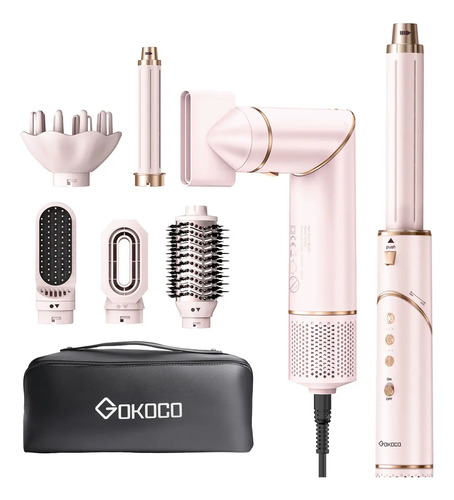 Secador de cabelo gokoco com 7 em 1 escova hot air styler co 1