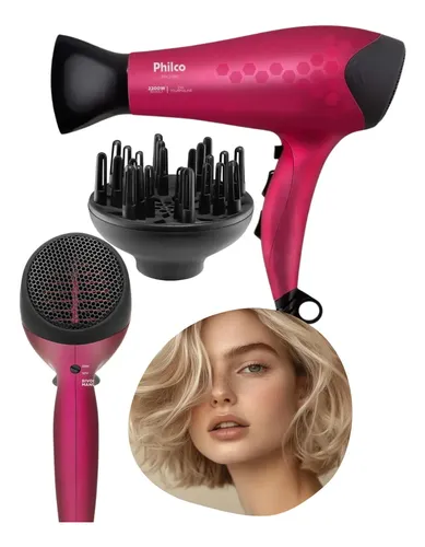 Secador de cabelo philco bivolt ions turmaline mais brilho