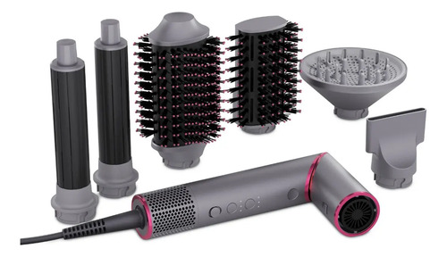 Secador de cabelo psd16a com 6 acessorios 1450w motor bldc p