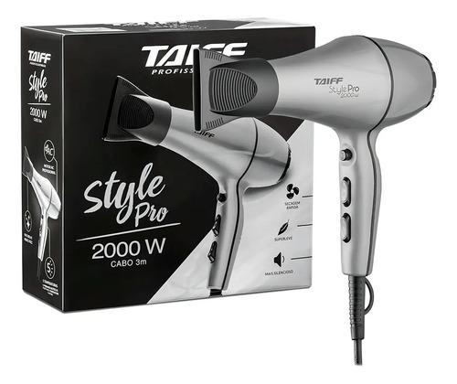 Secador de cabelo taiff style pro 5 temperaturas 2000w