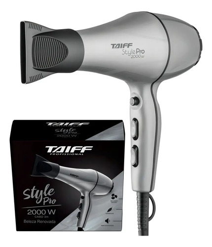 Secador De Cabelo Taiff Style Pro 5 Temperaturas 2000w