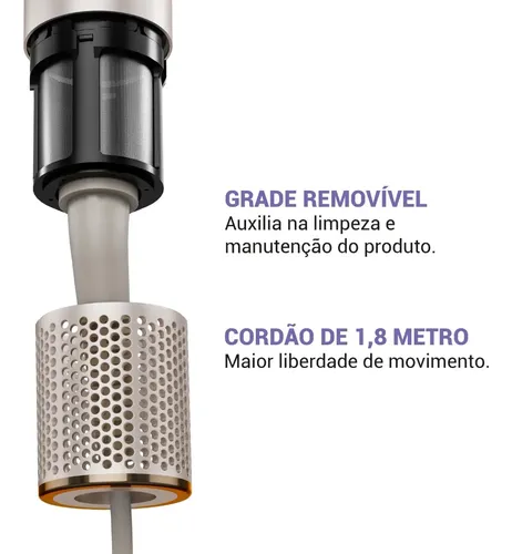 Secador De Cabelos Philco 4 Em 1 Dobrável Prateado 127v