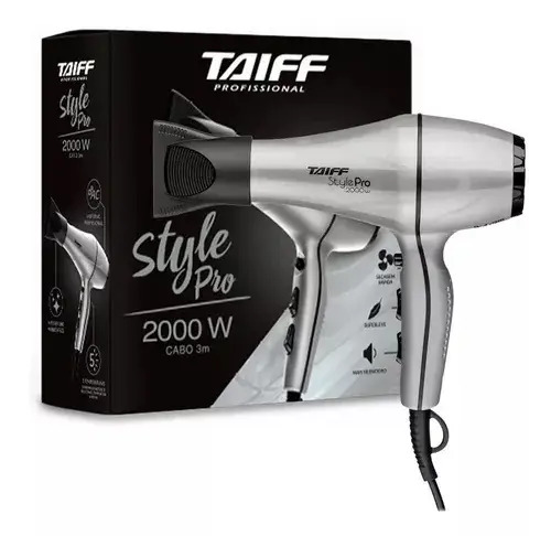 Secador De Cabelos Taiff Style Pro 2000w Prata