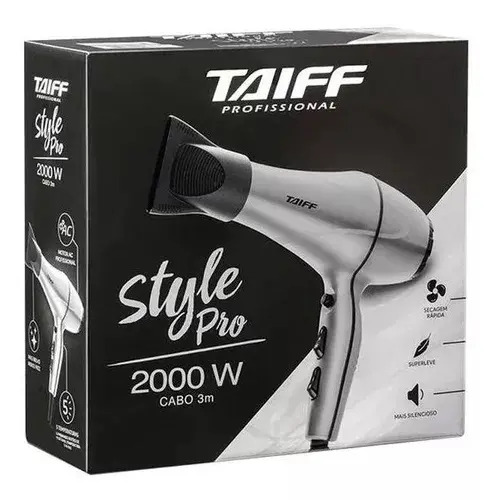Secador De Cabelos Taiff Style Pro 2000w Prata