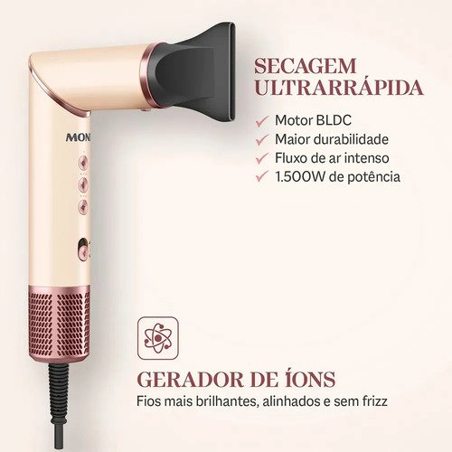 Secador Multifuncional 5 Em 1 Mondial Sm-01-bldc-cp