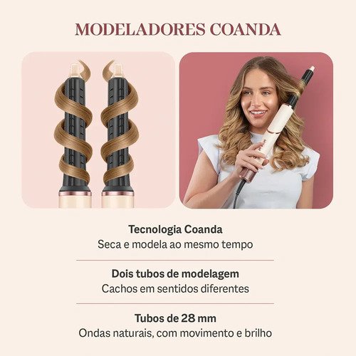Secador Multifuncional 5 Em 1 Mondial Sm-01-bldc-cp