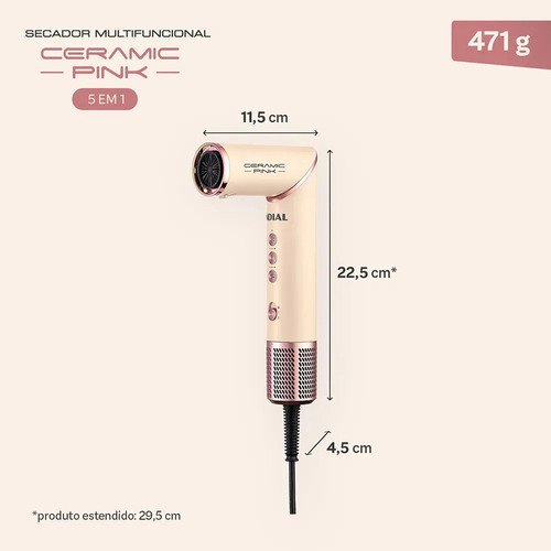 Secador Multifuncional 5 Em 1 Mondial Sm-01-bldc-cp