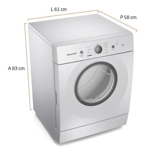Secadora de Roupa Brastemp 10kg BSR10BB Cor Branco