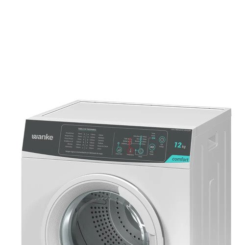 Secadora De Roupa De Piso Wanke 12kg Comfort 12 Programas Branco Promo Wave
