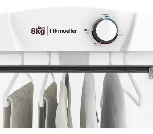 Secadora De Roupas 8 Kg Branca De Parede 220v Mueller Sun