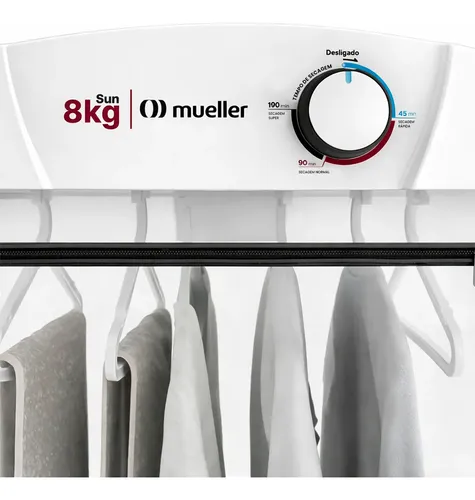 Secadora De Roupas Mueller Sun 8kg De Parede Com Timer